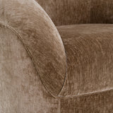 Sheth Modern Brown Fabric Accent Chair