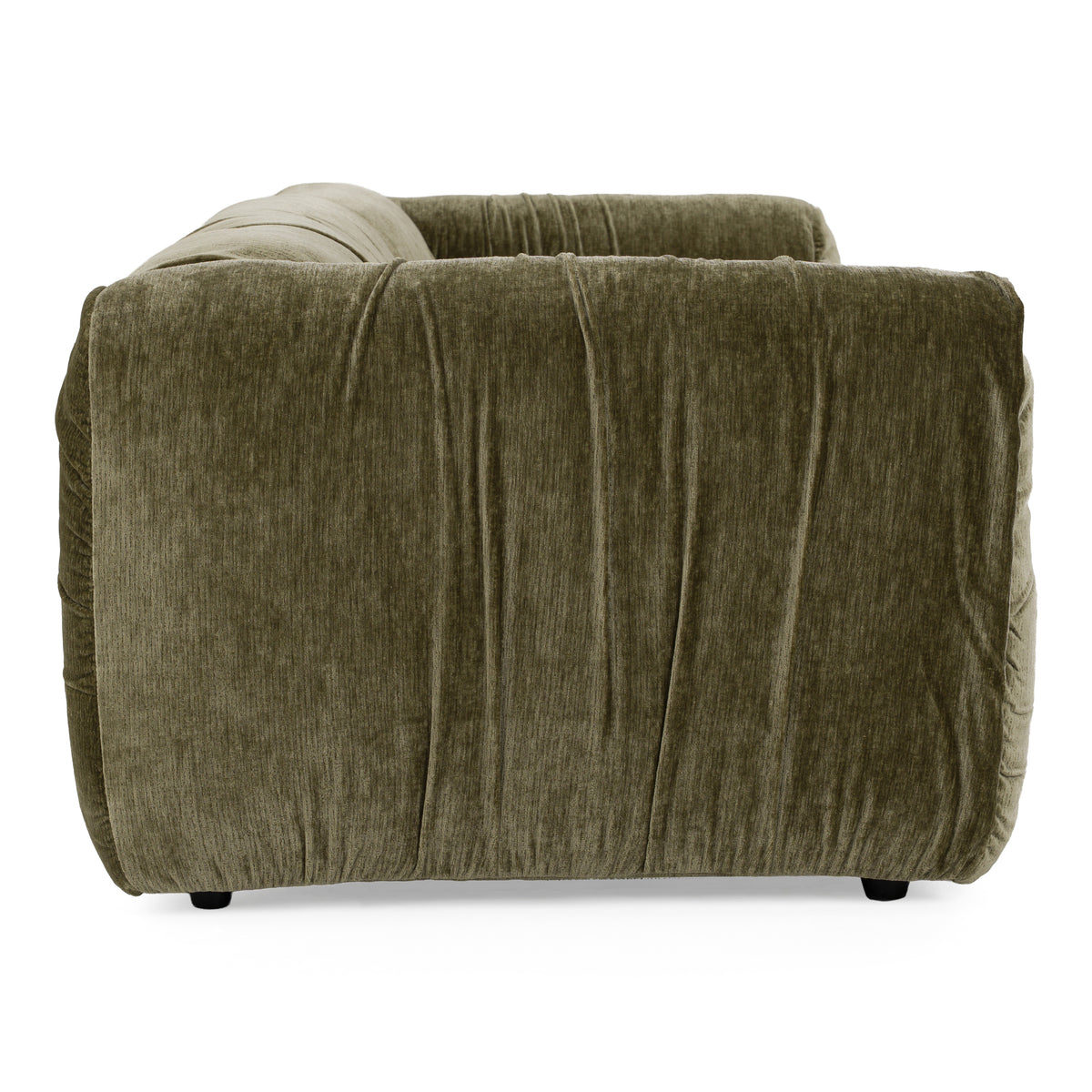 Siegal Modern Olive Green Fabric Sofa