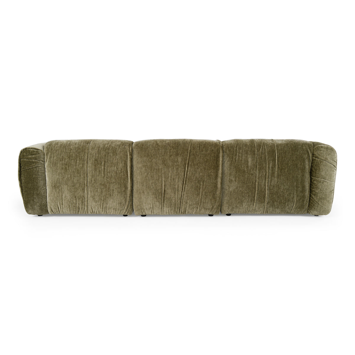 Siegal Modern Olive Green Fabric Sofa