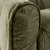 Siegal Modern Olive Green Fabric Sofa
