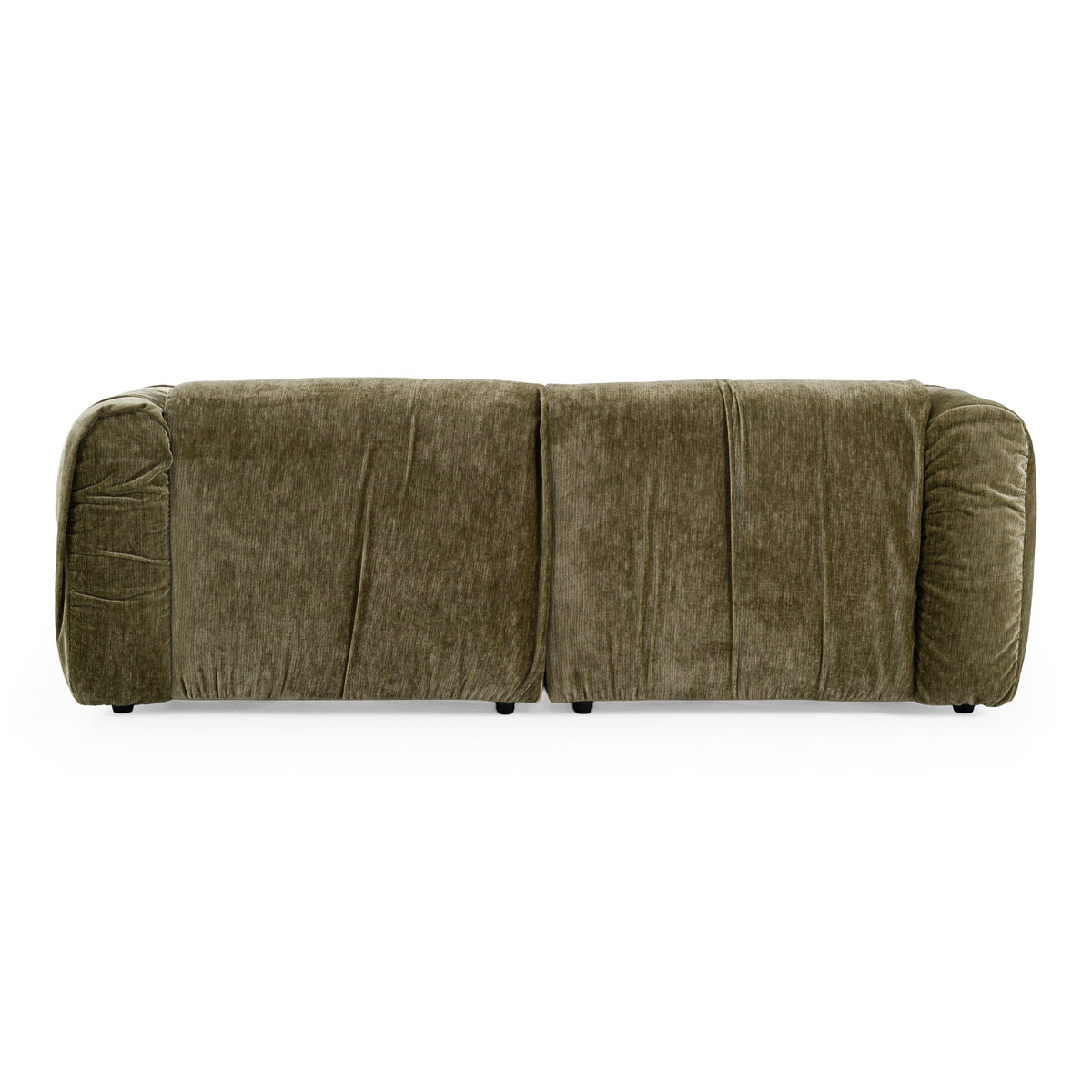 Siegal Modern Olive Green Fabric Loveseat Sofa