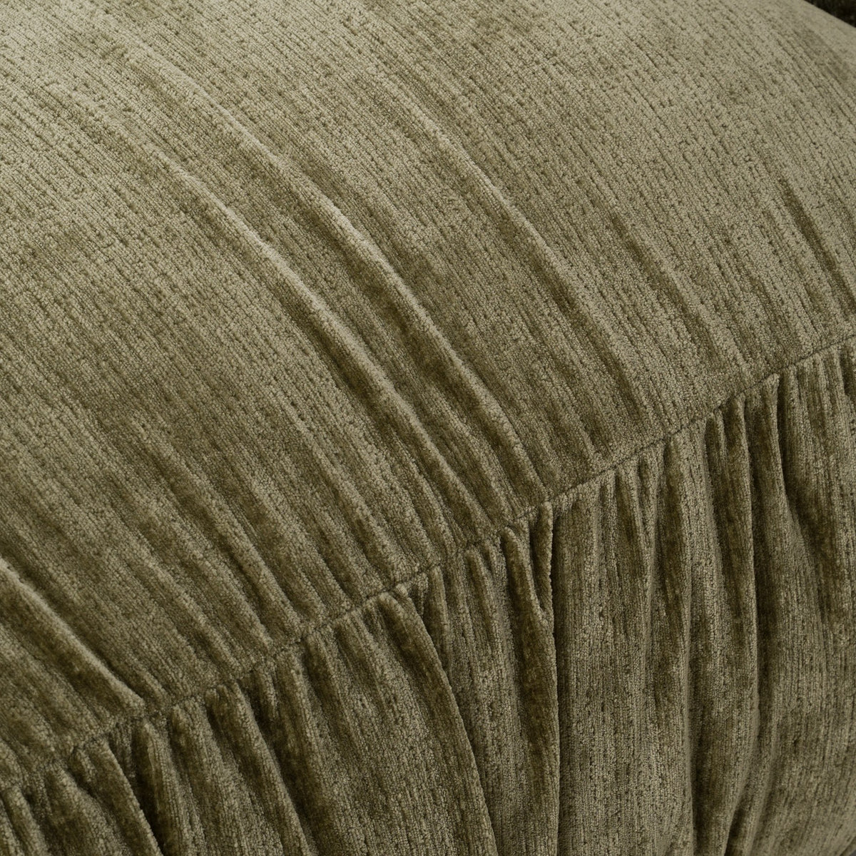 Siegal Modern Olive Green Fabric Loveseat Sofa