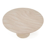 Sinai Modern Faux Travertine Concrete Round Dining Table
