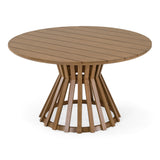 Sintra Outdoor Grey + Eucalyptus Round Dining Table Set