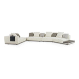 Mielcasa | Ivory Lamod Siret Modern Ivory Fabric Modular Sectionalwith Coffee Table | SKU VGBB-HR-SOFA-IVY | MPN: 81829 | Free Delivery & Free Return