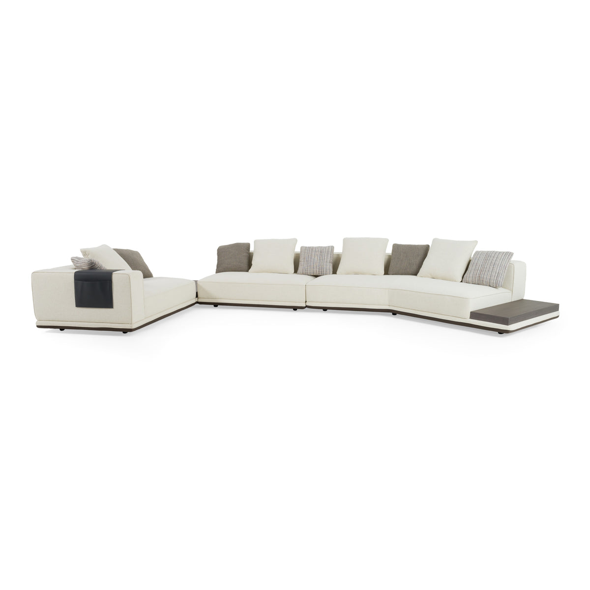 Mielcasa | Ivory Lamod Siret Modern Ivory Fabric Modular Sectionalwith Coffee Table | SKU VGBB-HR-SOFA-IVY | MPN: 81829 | Free Delivery & Free Return