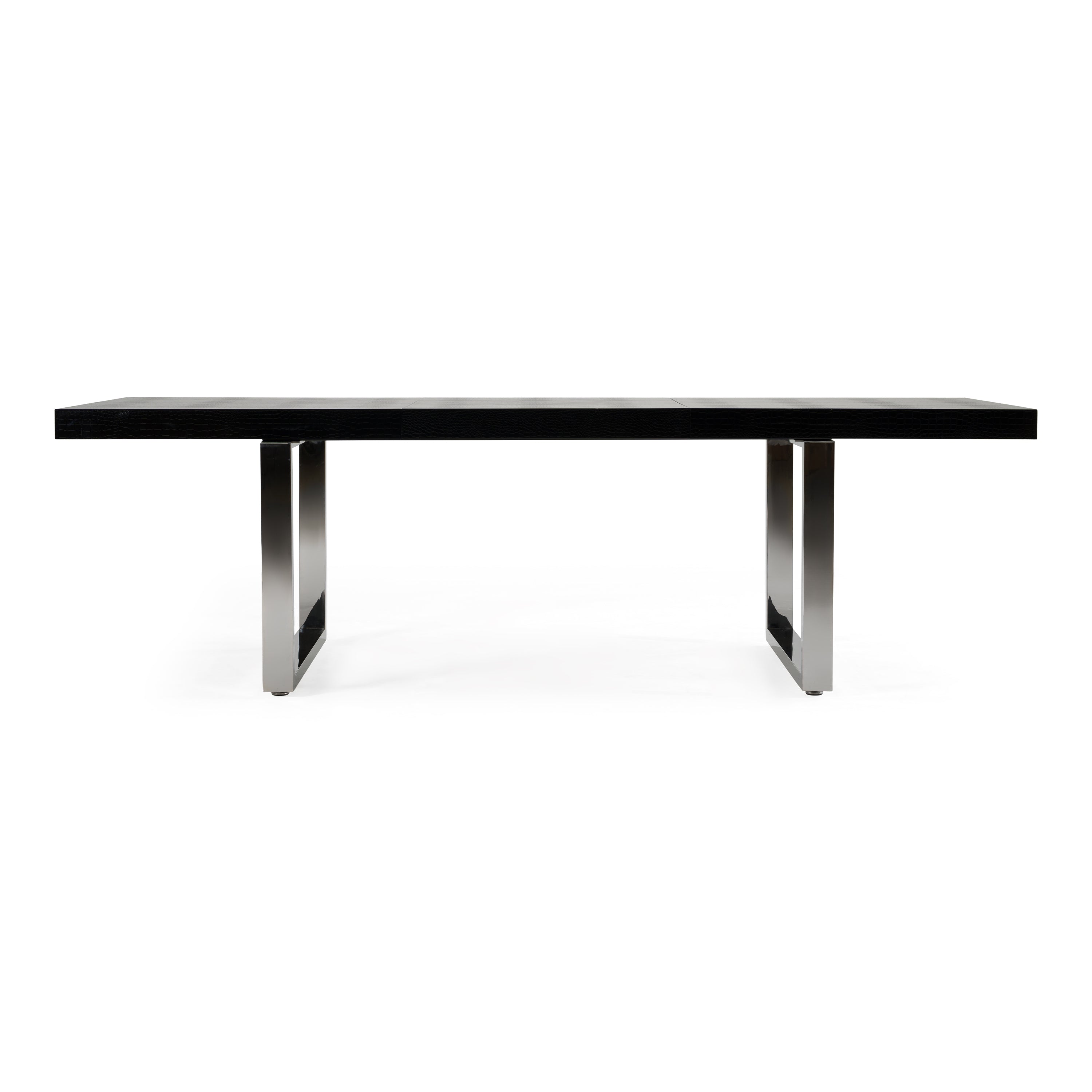 Skyline Crocodile Lacquer Extendable Dining Table
