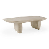 Slone Modern Beige Concrete Coffee Table