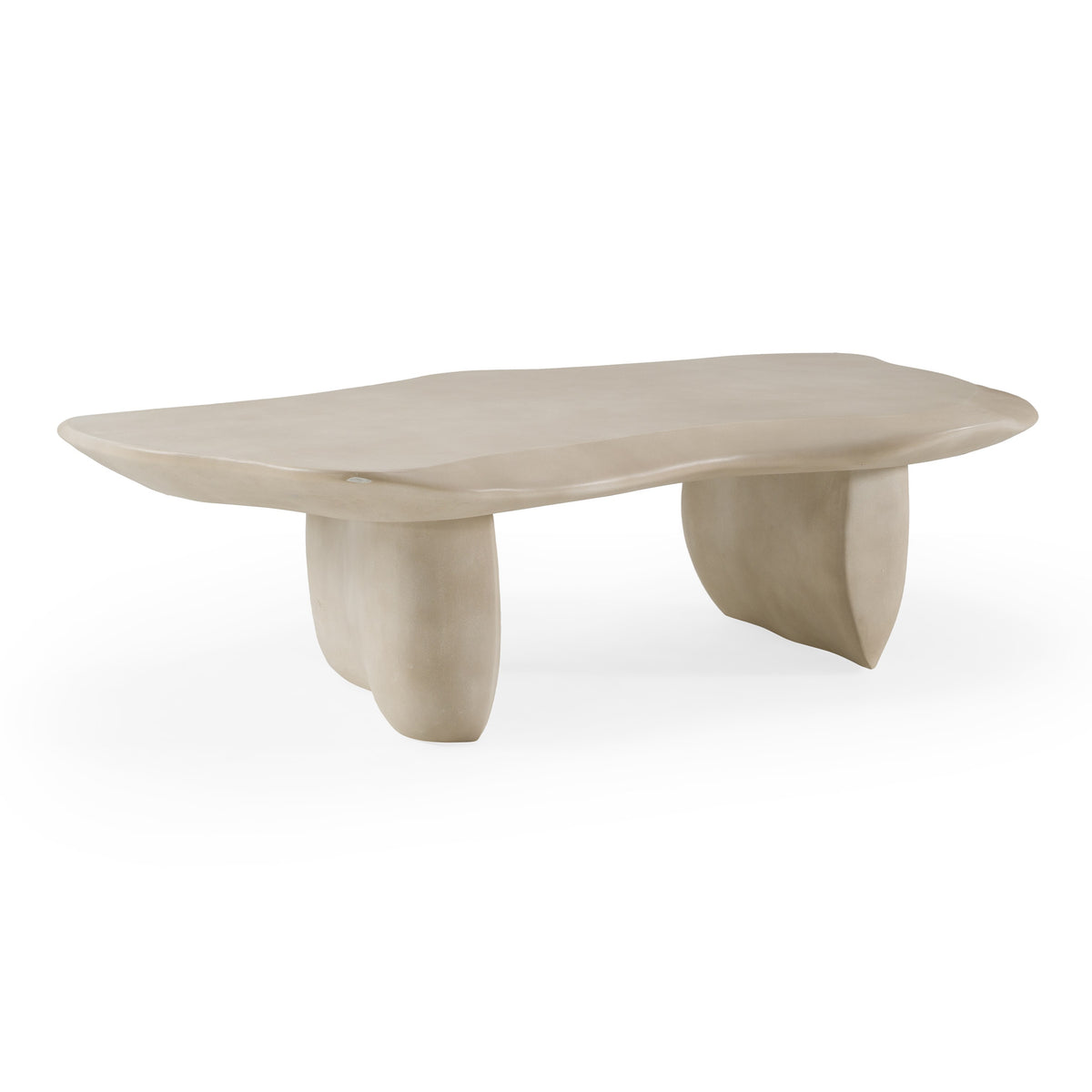 Slone Modern Beige Concrete Coffee Table