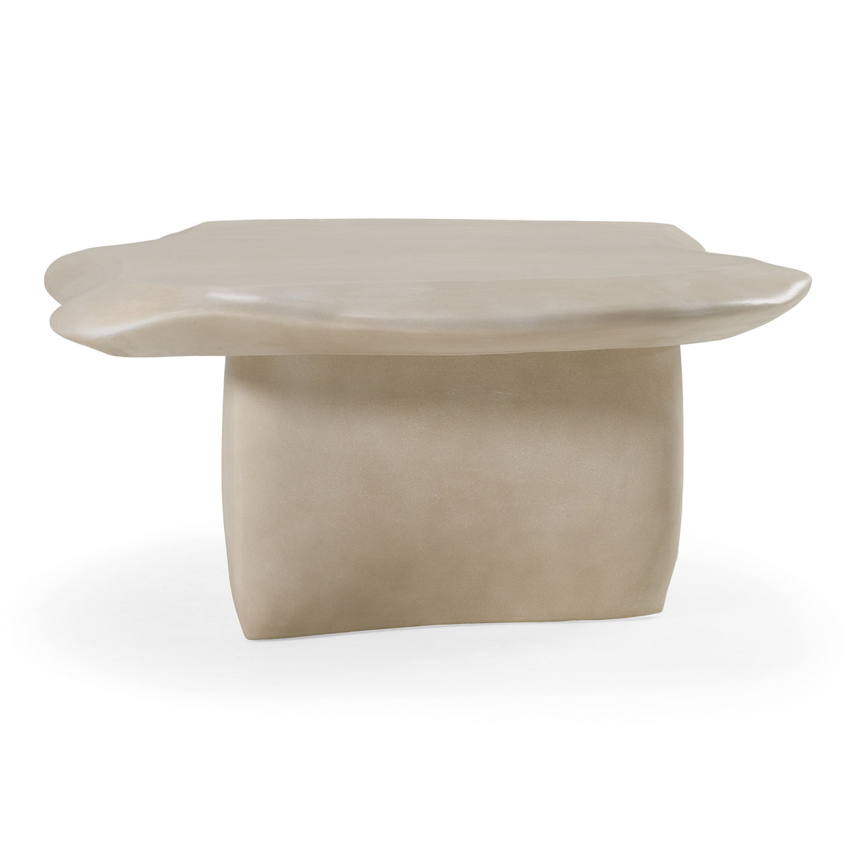 Slone Modern Beige Concrete Coffee Table