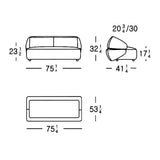 Lerner Modern Light Grey Fabric Sofa Bed