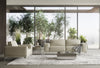 Soho Italian Grey Maya Cloud Leather Sofa