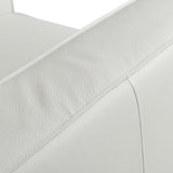 Soho Contemporary Italian White Leather Armchair