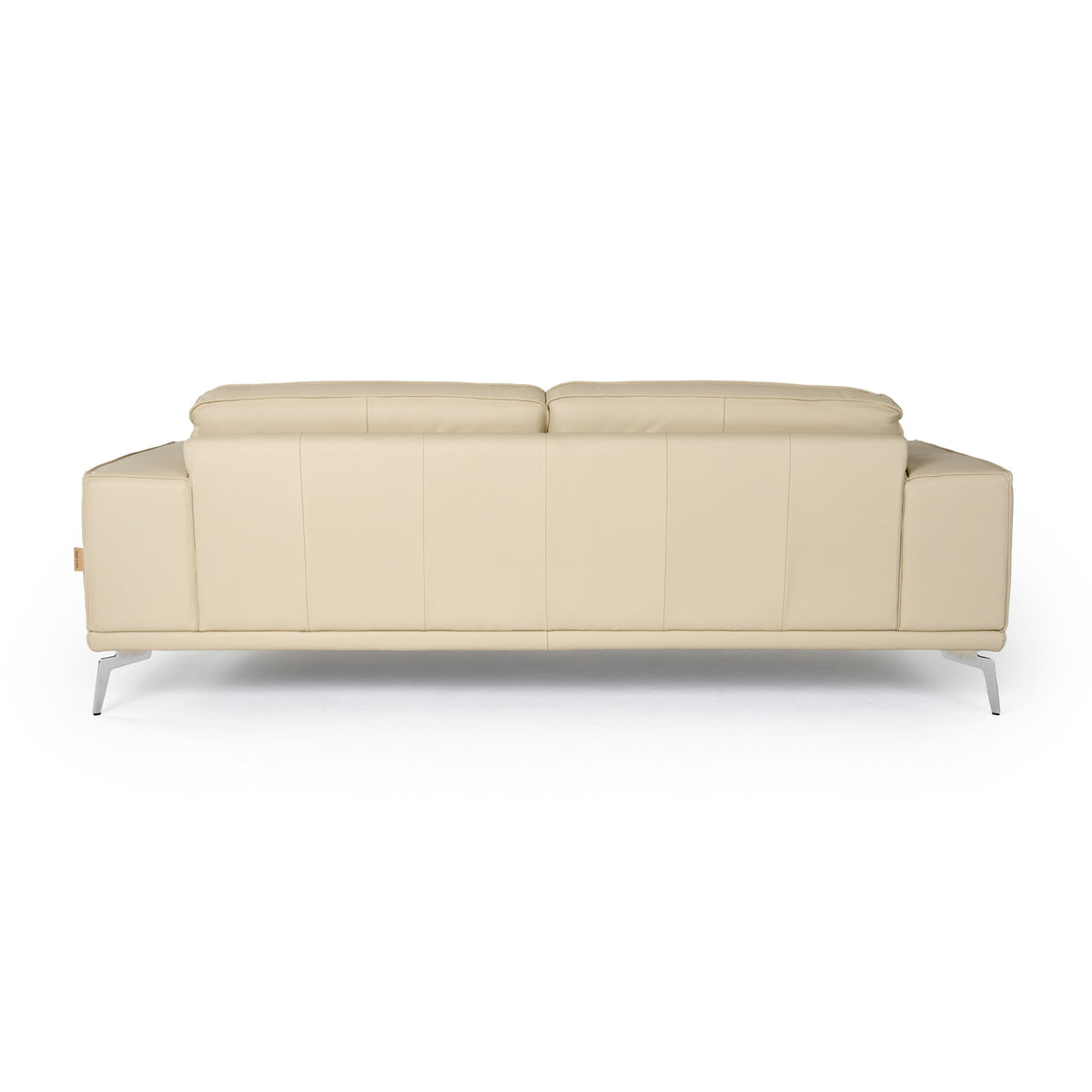 Soho Italian Off White Leather Sofa