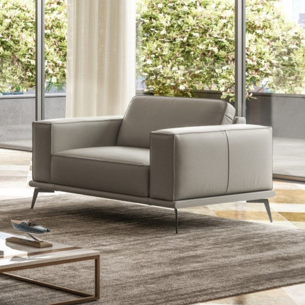 Soho Contemporary Light Grey Armchair