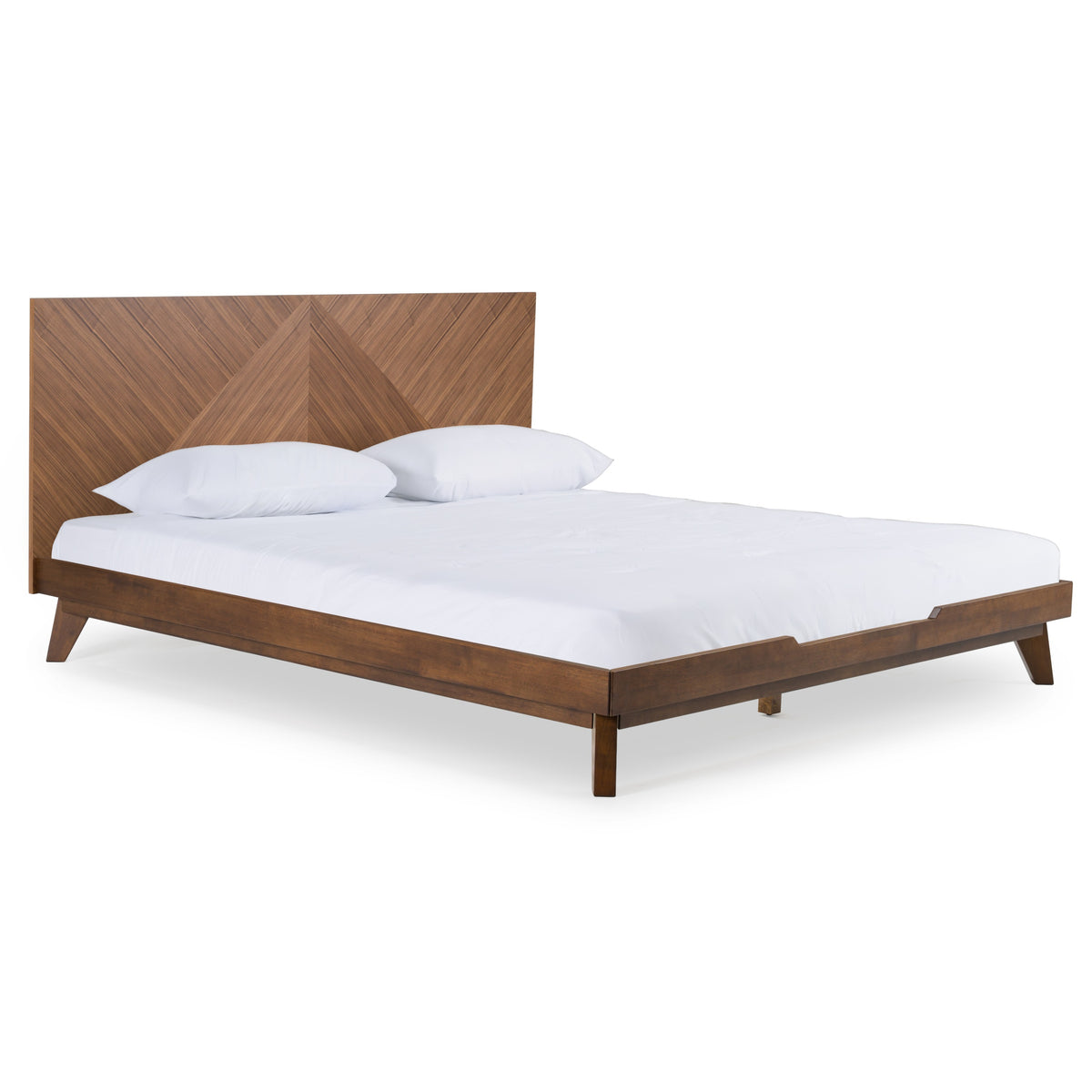 Soren Modern Walnut Bed