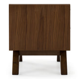 Soria Mid-Century Walnut Nightstand