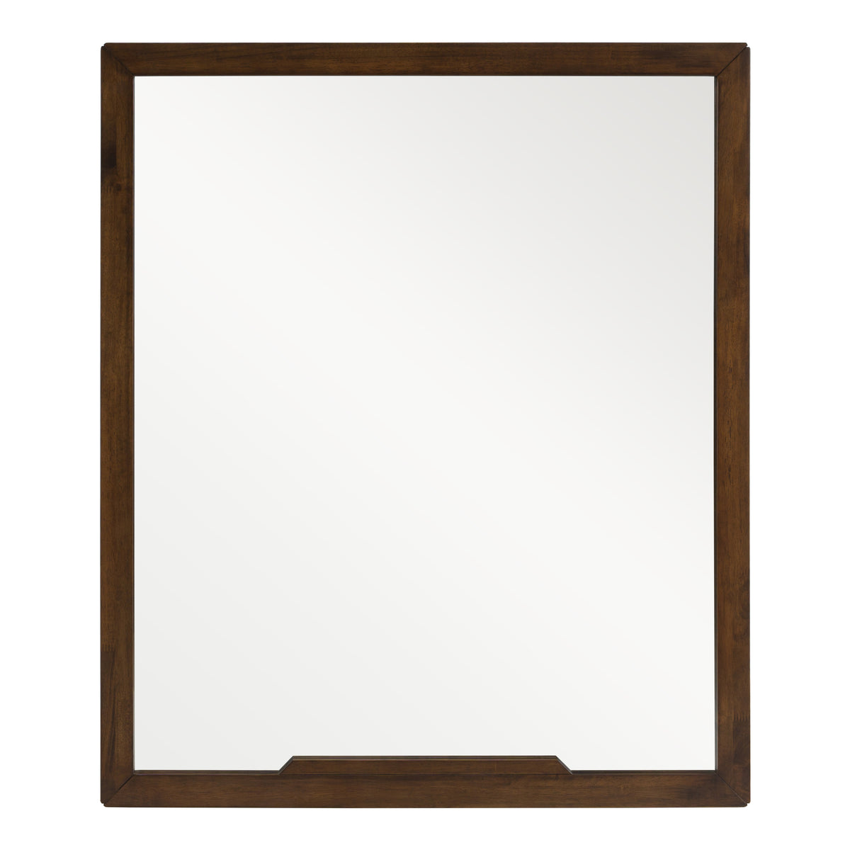 Soria Mid-Century Walnut Mirror