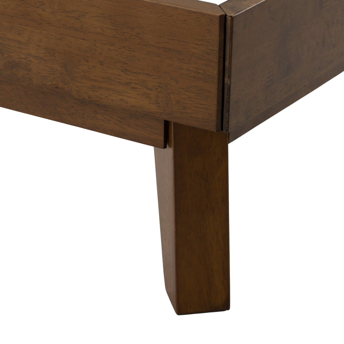 Soria Mid-Century Grey & Walnut Bedroom Set