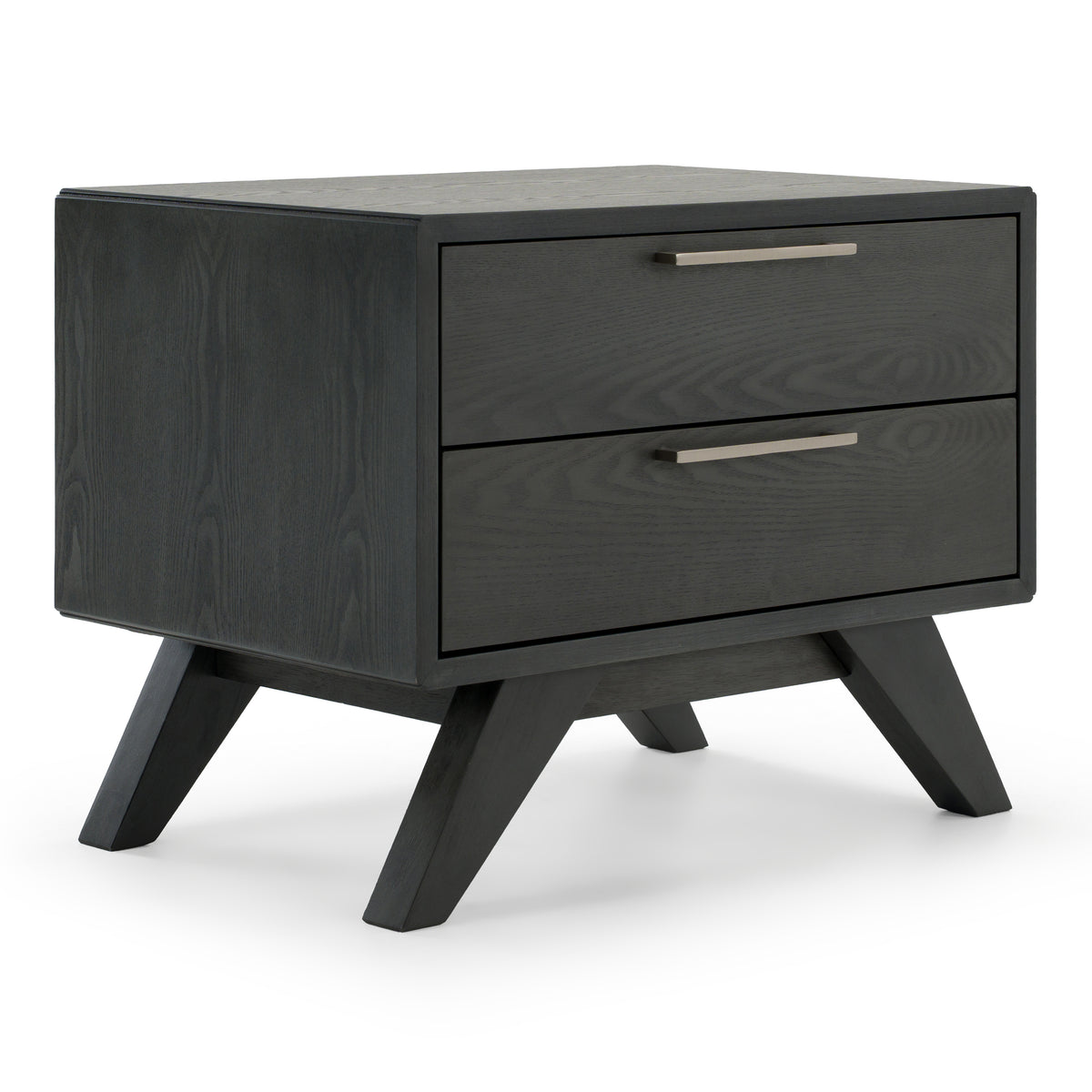 Yolonda + Soria Modern Dark Teal Fabric + Grey Wash 4-Piece Bedroom Set