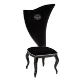 Sovereign Transitional Black Fabric Chair (Set of 2)