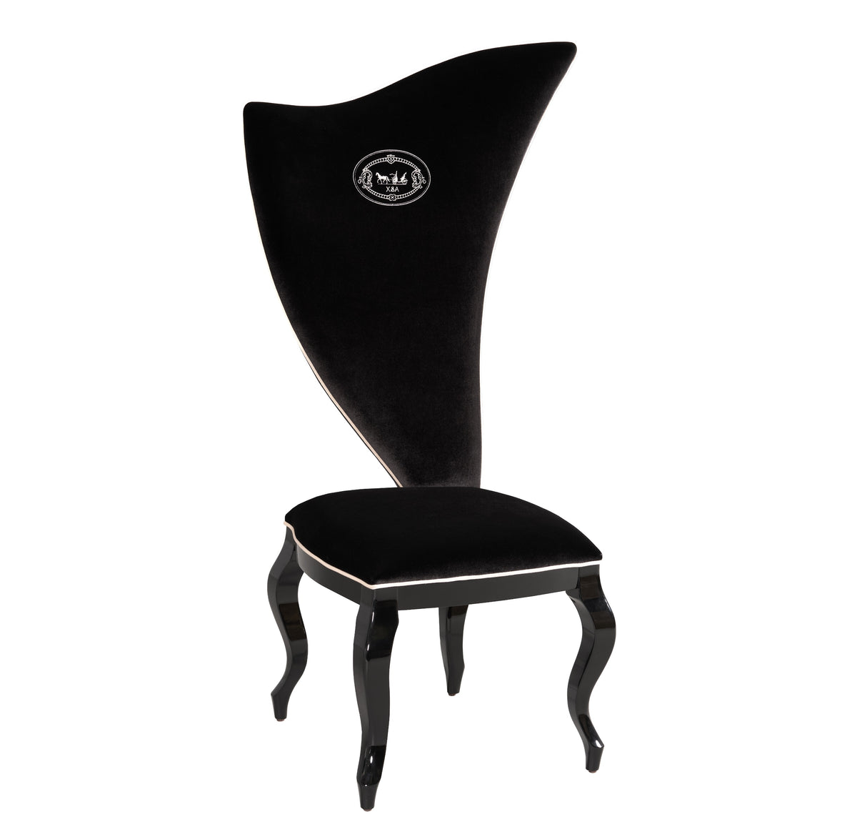 Sovereign Transitional Black Fabric Chair (Set of 2)