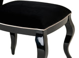Sovereign Transitional Black Fabric Chair (Set of 2)