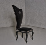 Sovereign Transitional Black Fabric Chair (Set of 2)