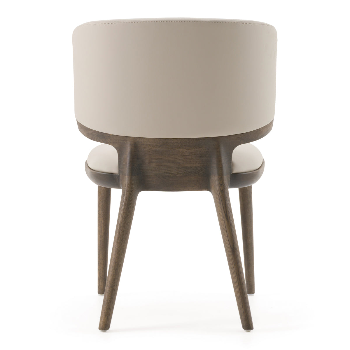 Stanley Contemporary Grey Leatherette and Grey Ash Dining Chair (Set of 2)
