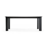 Steven Modern Black Oval Dining Table