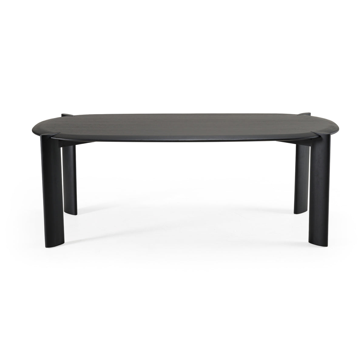 Steven Modern Black Oval Dining Table