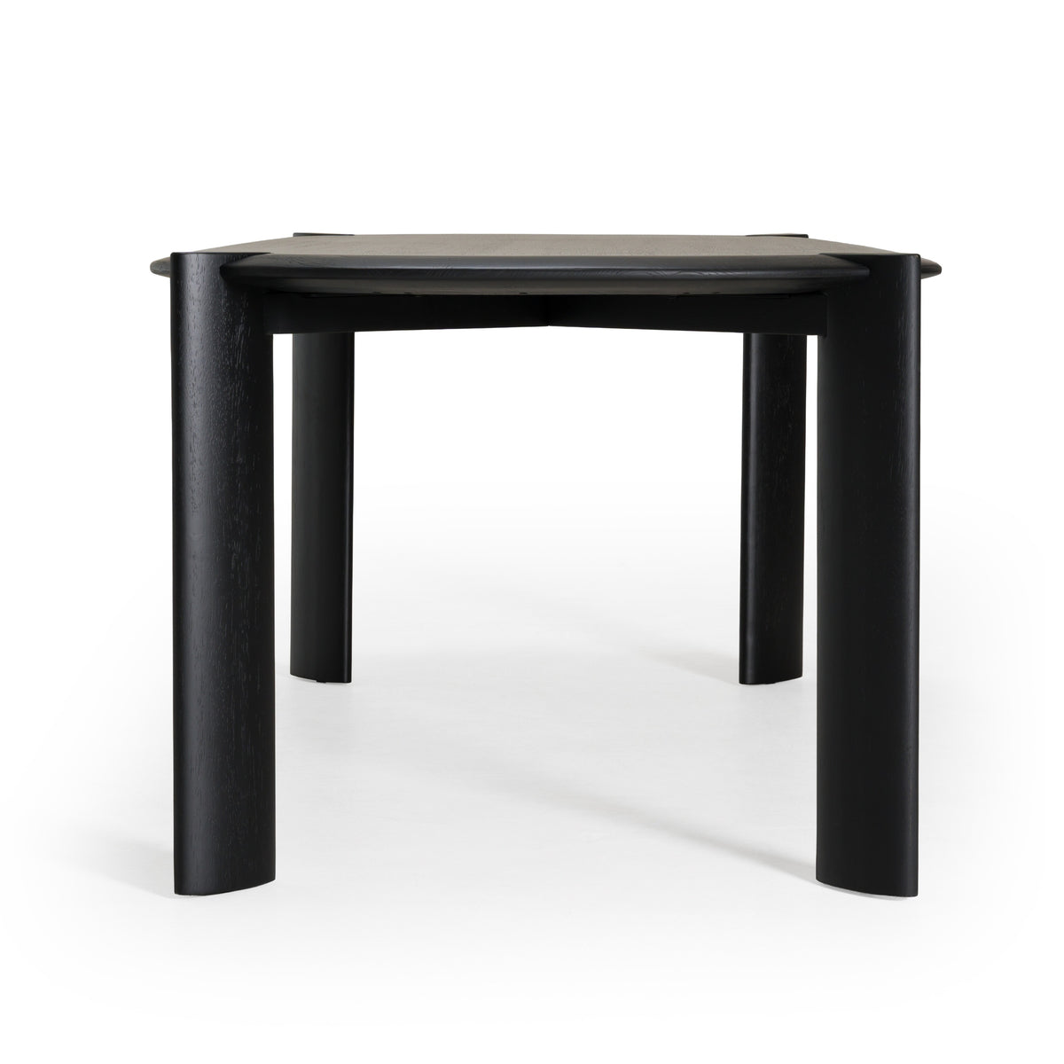 Steven Modern Black Oval Dining Table