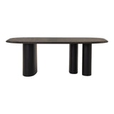 Summit Modern 87" Black Ash Dining Table