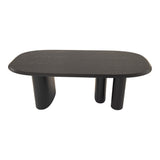 Summit Modern 87" Black Ash Dining Table