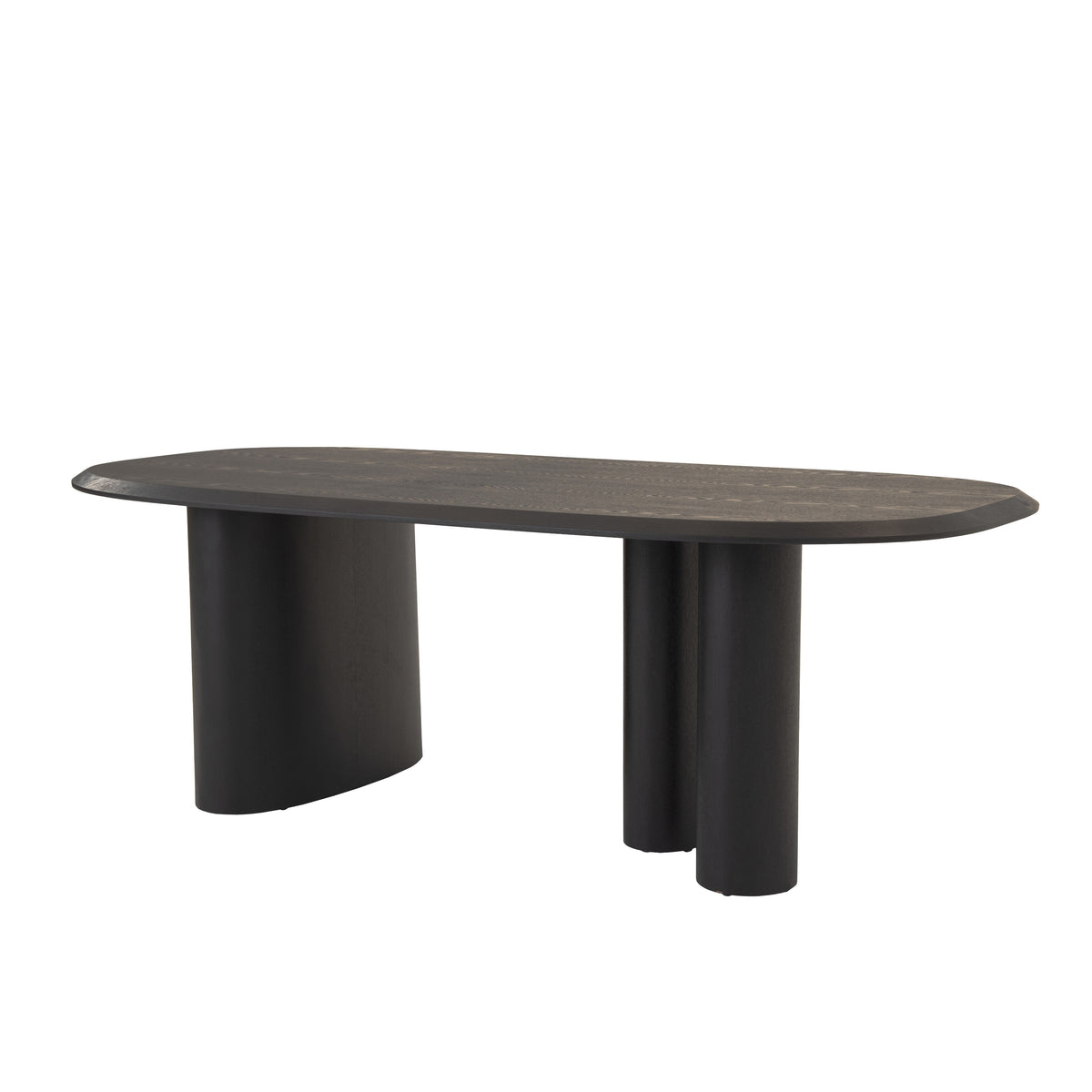 Summit Modern 87" Black Ash Dining Table
