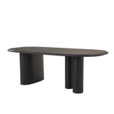 Summit Modern 87" Black Ash Dining Table