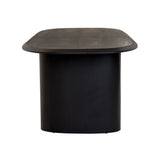 Summit Modern 87" Black Ash Dining Table