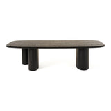 Summit Modern 118" Black Ash Dining Table