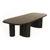 Summit Modern 118" Black Ash Dining Table