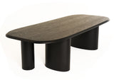 Summit Modern 118" Black Ash Dining Table