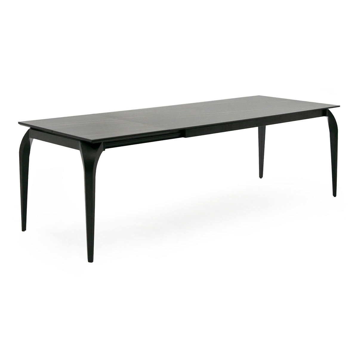 Suri Modern Black Ceramic Extendable 71"/94.5" Dining Table