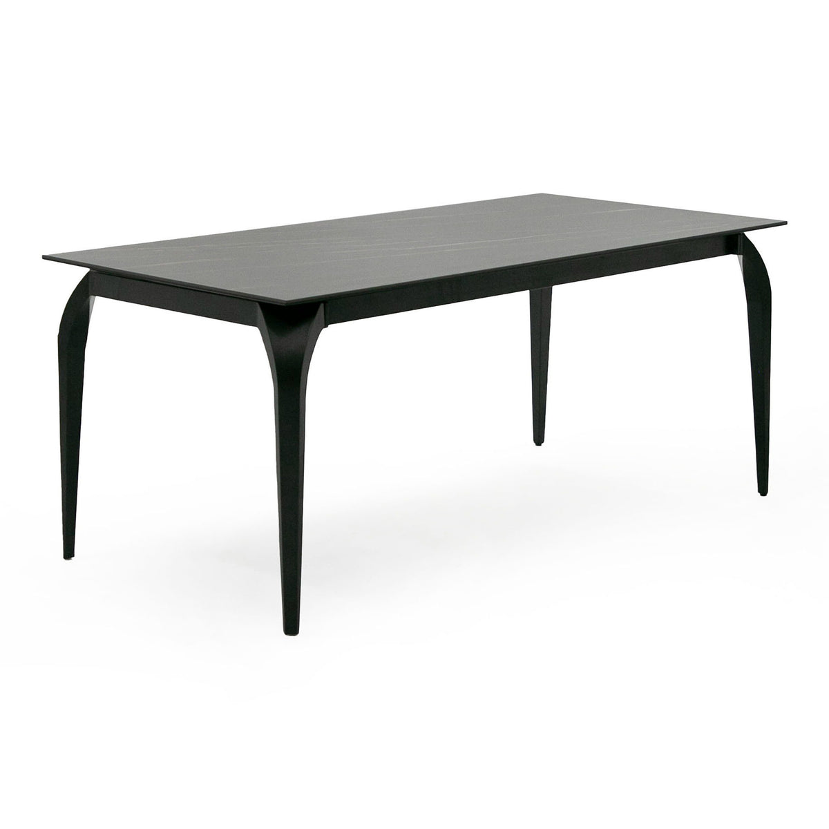 Suri Modern Black Ceramic Extendable 71"/94.5" Dining Table