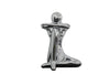 Resting Modern Silver Sculpture