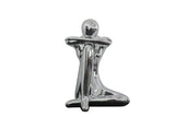Resting Modern Silver Sculpture