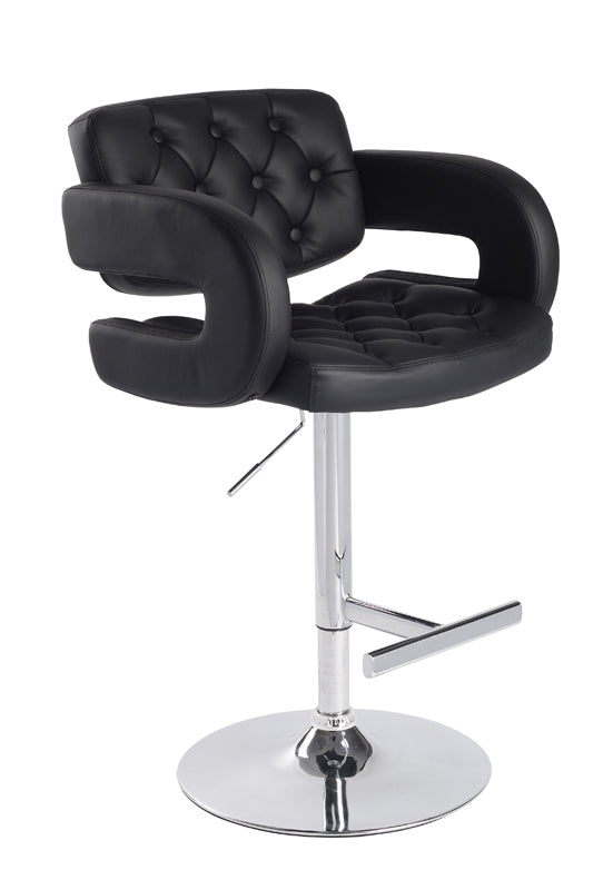 Elvas Modern Black Bar Stool