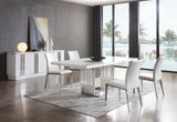 Kingsley Modern Marble & Stainless Steel Buffet