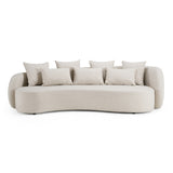 Tabarca Outdoor Beige Fabric 4 Seat Sofa