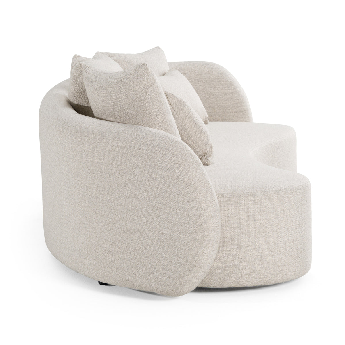 Tabarca Outdoor Beige Fabric 4 Seat Sofa