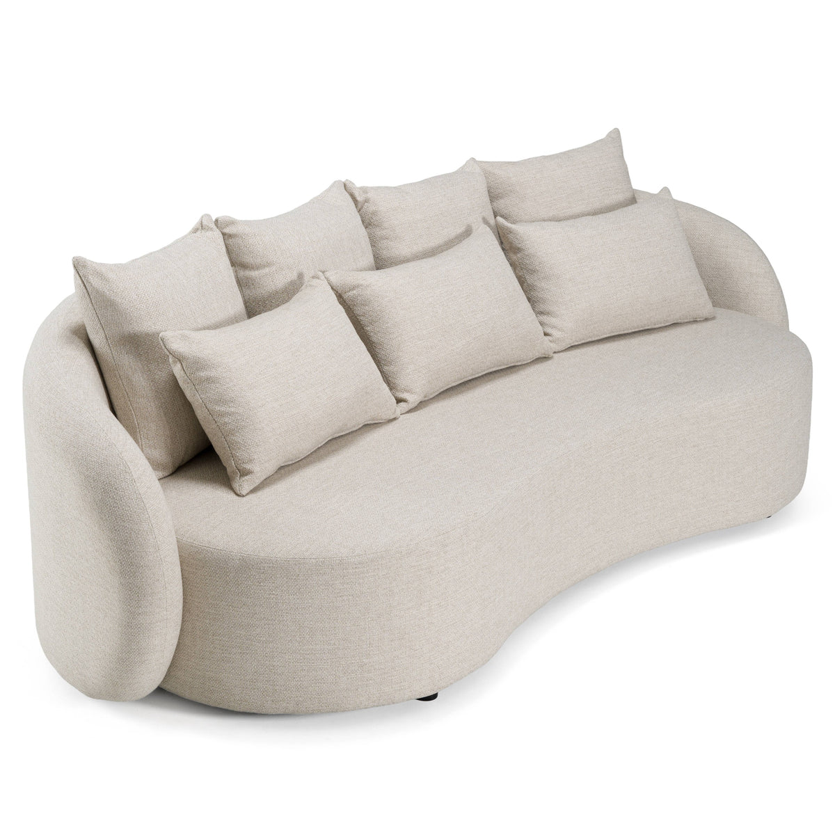 Tabarca Outdoor Beige Fabric 3 Seat Sofa