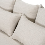Tabarca Outdoor Beige Fabric 3 Seat Sofa